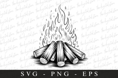 Fire Svg | Camping Svg | Svg Cut Files Product Image 1
