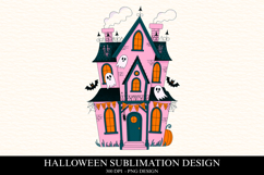 Halloween Haunted House Clipart PNG | Spooky Season Png Product Image 1