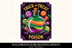 Trick or treat poison Clipart PNG | Spooky Season Png Product Image 1