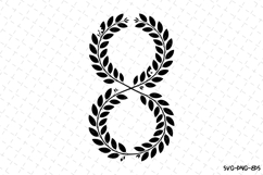 Wreath SVG | SVG Cut files | Cricut Product Image 1