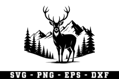 Deer Svg | Forest Svg | Svg Cut File Product Image 1