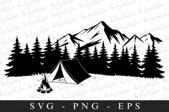 Campfire Svg | Camping Svg | Svg Cut Files Product Image 1