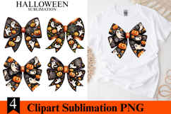 4 Halloween Bow Clipart PNG | Spooky Season Png Product Image 1