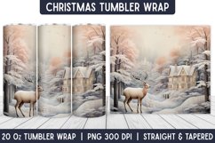 Christmas Tumbler Wrap | Tumbler | Christmas Sublimation Product Image 1