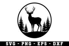 Deer Svg | Forest Svg | Svg Cut File Product Image 1