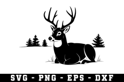 Deer Svg | Forest Svg | Svg Cut File Product Image 1