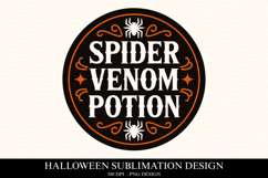 Spider venom potion Clipart PNG | Spooky Season Png Product Image 1