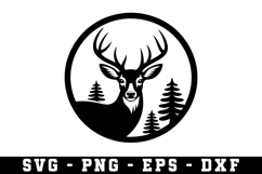 Deer Svg | Forest Svg | Svg Cut File Product Image 1