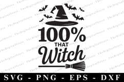 100 that Witch Svg | Halloween Svg | Cricut Product Image 1