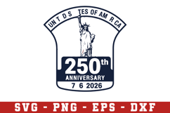 USA 250th Anniversary SVG, Patriotic Svg Png Product Image 1