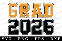 Grad 2026 svg | Graduation Svg | Svg cut file Product Image 1