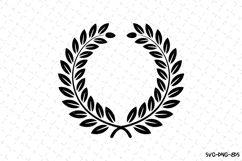 Wreath SVG | SVG Cut files | Cricut Product Image 1