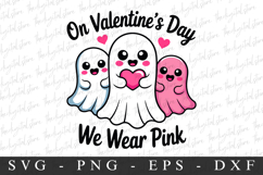 On Valentine&#039;s Day We Wear Pink PNG | Breast Cancer Product Image 1