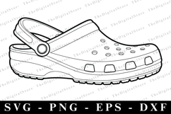 Croc Shoe SVG | SVG Cut files | Cricut Product Image 1
