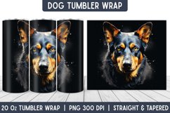 Dog Tumbler Wrap | Tumbler Designs | Sublimation Designs Product Image 1