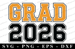 Grad 2026 svg | Graduation Svg | Svg cut file Product Image 1