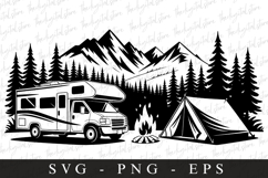 Campfire Svg | Camping Svg | Svg Cut Files Product Image 1