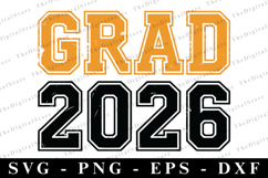 Grad 2026 svg | Graduation Svg | Svg cut file Product Image 1
