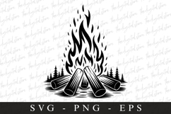 Fire Svg | Camping Svg | Svg Cut Files Product Image 1