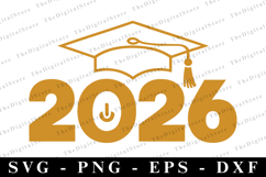 2026 Graduate svg | Graduation Svg | Svg cut file Product Image 1