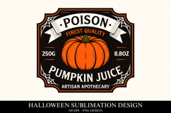 Poison finest quality pumpkine juice Clipart PNG | Spooky Product Image 1
