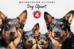 Lancashire Heeler Dog Clipart | Watercolor Clipart | PNG Product Image 1