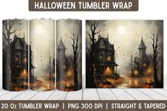 Halloween Tumbler Wrap | Halloween Design | Tumbler | Skull Product Image 1
