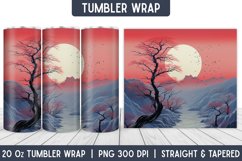 Tumbler Wrap | Sunset Tumbler | Sublimation Designs Product Image 1