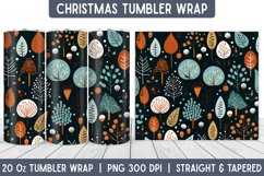 Christmas Pattern Tumbler Wrap | Christmas Sublimation Product Image 1