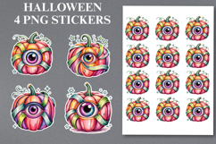 Halloween pumpkin Stickers Png | Printable Product Image 1
