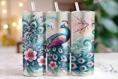 Peacock Tumbler Wrap | Sublimation | Tumblers Product Image 1
