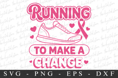 Running PNG | Breast Cancer Awareness Png Product Image 1