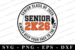 Senior 2k26 svg | Graduation Svg | Svg cut file Product Image 1