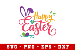 Happy Easter Svg Design | Easter Svg cut files Product Image 1