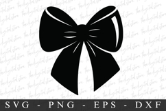 Black Bow Ribbon SVG | SVG Cut files | Cricut Product Image 1