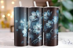 Flowers 20oz Tumbler Wrap Sublimation Product Image 1