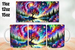 Colorful Landscape Mug Wrap Sublimation 11oz, 12oz, 15oz Product Image 1
