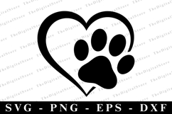 Paw SVG | SVG Cut files | Cricut Product Image 1