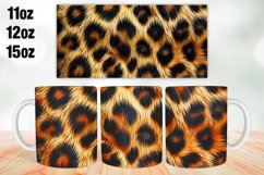 Leopard Pattern Mug Wrap Sublimation 11oz, 12oz, 15oz Product Image 1