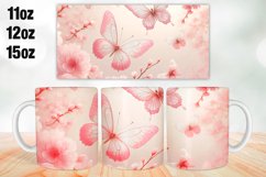 Flowers Mug Wrap Sublimation 11oz, 12oz, 15oz Product Image 1