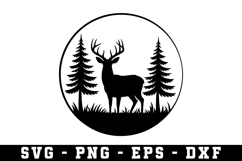 Deer Svg | Forest Svg | Svg Cut File Product Image 1