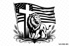 USA Lion Svg Design | Svg Cut Files | Cricut Product Image 1