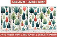 Christmas Tumbler Wrap | Christmas Sublimation | Tumbler Product Image 1