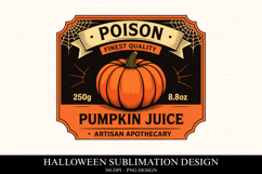 Poison Pumkine juice Clipart PNG | Spooky Season Png Product Image 1
