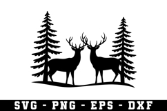 Deer Svg | Forest Svg | Svg Cut File Product Image 1