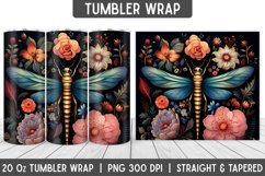 Flowers Tumbler Wrap | Tumbler | PNG | Sublimation Product Image 1