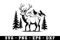 Deer Svg | Forest Svg | Svg Cut File Product Image 1