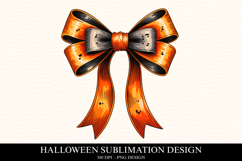 Halloween Bow Clipart PNG | Spooky Season Png Product Image 1