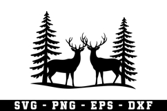 Deer Svg | Forest Svg | Svg Cut File Product Image 1