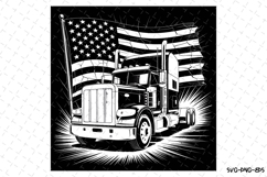 USA Truck Svg Design | Svg Cut Files | Cricut Product Image 1
